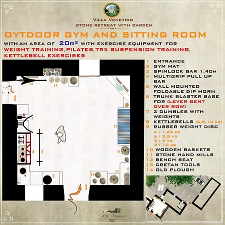 Ancient Retreat With 2-Storey Tower Gym Garden Faneromeni (Crete)